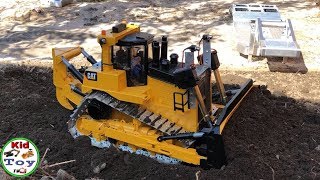 RC BULLDOZERS || rc excavator || rc dump truck || rc construction working in water || kid toy tv