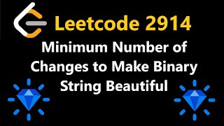 Minimum Number of Changes to Make Binary String Beautiful - Leetcode 2914 - Python