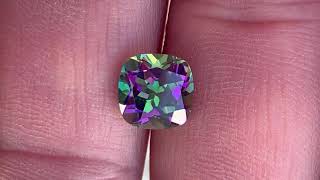 Loose Mystic Green Topaz Gemstones in Antique Square Cut in Grade AAA at AfricaGems