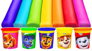 Paw Patrol Play Doh Fun | Learn Colors & Shapes with Mighty Pups | Preschool Toddler Learning Video