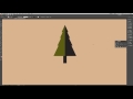 flat design vector tree illustrator tutorial