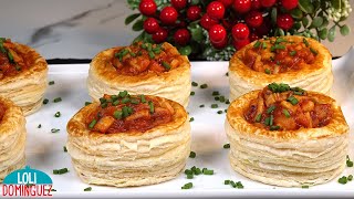 CANAPÉS DE HOJALDRE FÁCIL Y RÁPIDOS.  Deliciosos ¡seguro que vais a triunfar en Navidad!