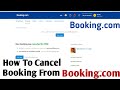 How to cancel booking form booking.com || booking.com cancellation process