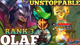 OLAF AMAZING HARD CARRY MVP PLAY! UNSTOPPABLE + QUADRA - TOP 3 GLOBAL OLAF BY Edwin - WILD RIFT