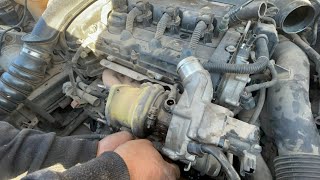 Peugeot 508 catalytic converter & turbo removal .. طريقه فك علبه بيئه وتربو بيجو ٥٠٨