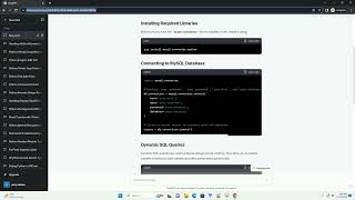 Dynamic SQL Queries with Python and mySQL