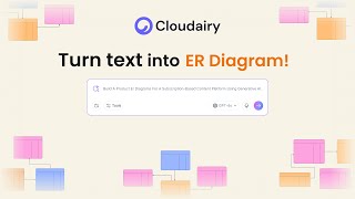 Generate ER Diagrams in Seconds! | Cloudairy AI Tutorial