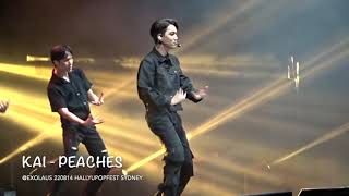 220813 KAI - PEACHES #hallyupopfest Sydney [EXOLAUS Fancam]