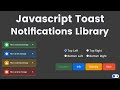 Build Toast Notifications Library Like Toastify | Toast Notifications with Html, Cs, and Javascript