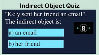 Indirect Object Quiz#Basic Grammer Quiz