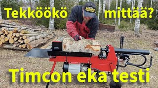 Timco 8t halkomakoneen ensimakustelut