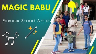 Famous street artist Magic Babu Lalitha Mahal mysore  #magic #magician #violinist #mysore #karnataka