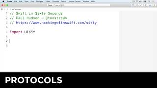 Protocols β Swift in Sixty Seconds