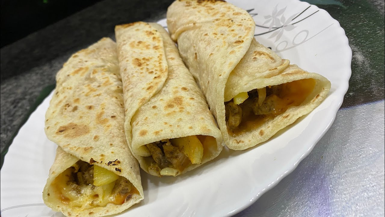 CHICKEN CHEESE 🧀 BURRITO 🌯 VERY TASTY - YouTube