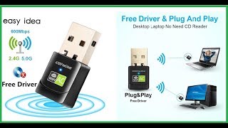 USB WIFI адаптер Для Ноутбука, Компьютера 2.4 и 5 Ггц. Как установить Usb Wifi адаптер.