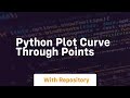 python plot curve through points