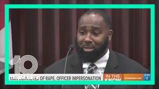 Man found guilty of impersonating officer, raping woman