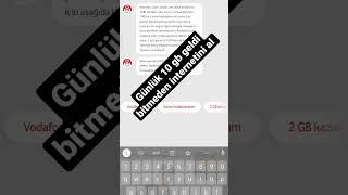 Vodafone 10 GB bedava internet kampanya bitmeden internetini kap