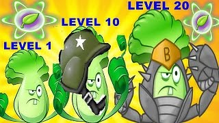 Bonk Choy Pvz2 Level 1-10-20 Max Level in Plants vs. Zombies 2: Gameplay 2017