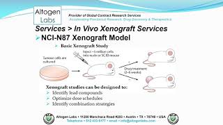 Altogen Labs NCI-N87 Xenograft Service Gastric Cancer