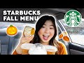 Trying the NEW Fall Menu at Starbucks 2022 | Drinks & Treats PSL, Apple Crisp Macchiato, Cold Brew!