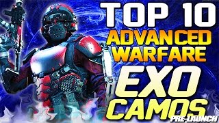 Top 10 - Advanced Warfare "EXO CAMOS" Pre-Launch (Top 10 - Top Ten) Call of Duty AW | Chaos