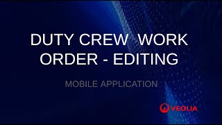 How to Edit Created Workers in the Duty Crew Work Orders Tab - Step by Step Tutorial
