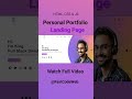 Personal Portfolio Website With Dark Theme Using HTML CSS & JS | Step by Step Tutorial | Fast Code