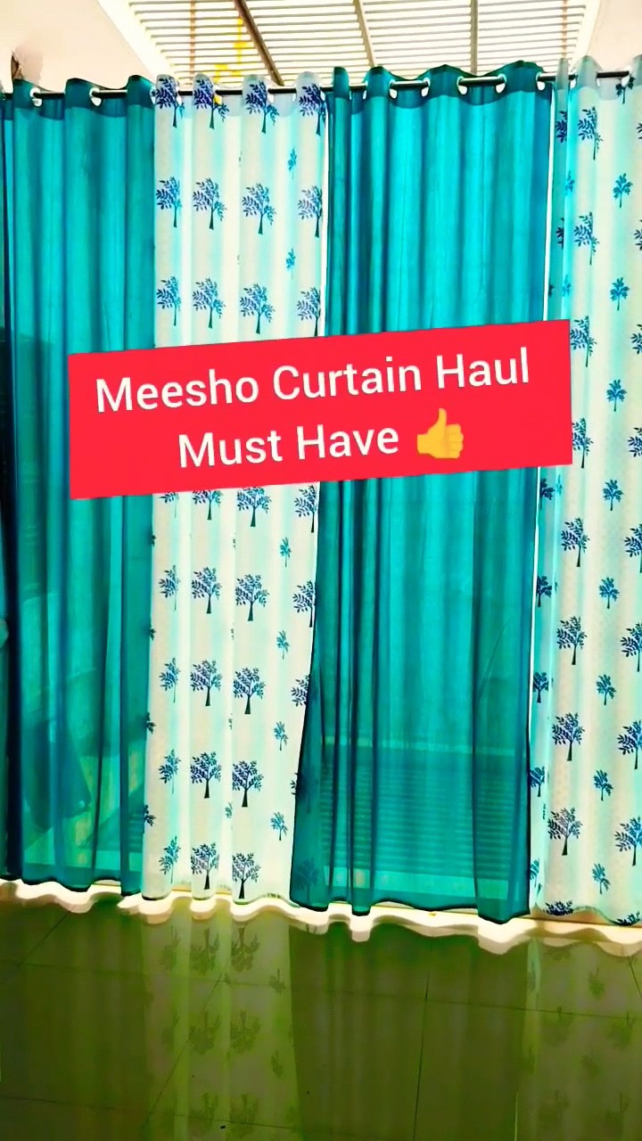Meesho Curtain Set-4 Meesho Curtain Haul Review Most affordable Curtains #shorts #meesho