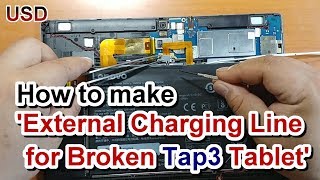 How to make 'External Charging Line for Broken Tablet'