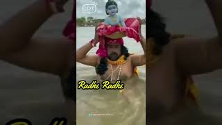 जरा सर को झुकाओ वासुदेव जी वासुदेव किशन जी को विशाल गंगा के पार कराते हुएRadhe Radhe#short #youtube