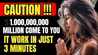 You Will Receive 💲1.000,000,000 Secret Prayer Money Affirmations | Attract Abundance, Wealth