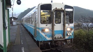 【4K】JR土讃線　普通列車キハ32形気動車　西佐川駅発車