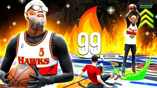 I took my 7FT DEMI GOD to BREAK COMP STAGE PLAYERS WIN STREAKS on NBA2K25 nd OMG THINGS GOT TOXIC!!