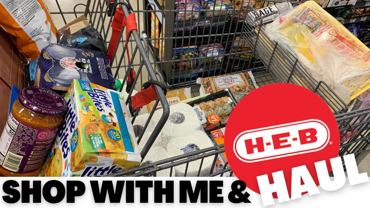 SEPTEMBER GROCERY HAUL COLLAB | H-E-B SHOP WITH ME & HAUL - YouTube