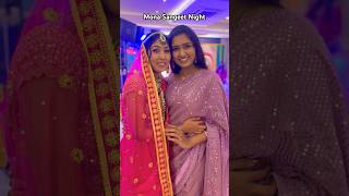 Mini Vlog 17 Mona Sangeet Night 💓 wedding vibes started🎊🥰 #shorts #minivlog