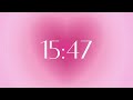 30 minutes timer. half hour pink aura timer. pomodoro timer technique for work studies meditation