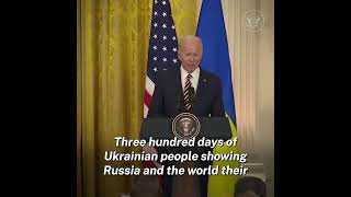 300 Days of Unbreakable Determination in Ukraine | President Biden and President Zelenskyy