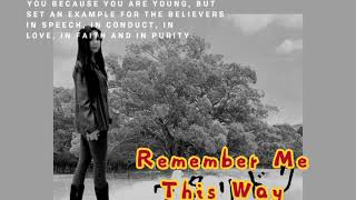 Remember Me This Way~by Jordan Hill~with Lyrics and 日本語訳、中文譯