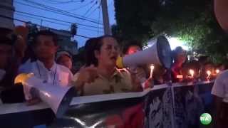 Protest in Madalay Calling for Investigation of Killed Journalist