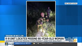 K-9 unit locates missing 90-year-old woman in New Hanover County