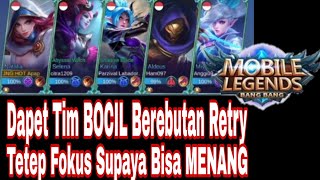 NATALIA Dapet Tim BOCIL Berebutan Retry, Tetep Fokus MENANG - Mobile Legends