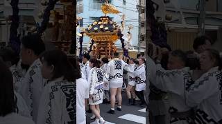 ぐるっと町内を練り歩く神輿 みんな待ってた三社祭 2023   西浅三北 東京浅草  Sanja Matsuri portable shrine japanese  Festival #shorts