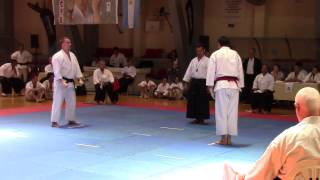 2013 ITKF Pan American Championship - Men's Team Kumite - Canada vs Brazil