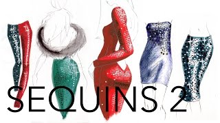 Fashion Illustration Tutorial: Sequins (Part 2/2)