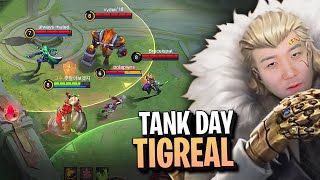 Please Don’t give Gosu General to play Tank!!  | Mobile Legends Tigreal