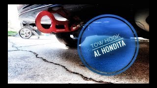 Como instalar un tiron/jalon Honda Civic - How to install tow hook Honda Civic