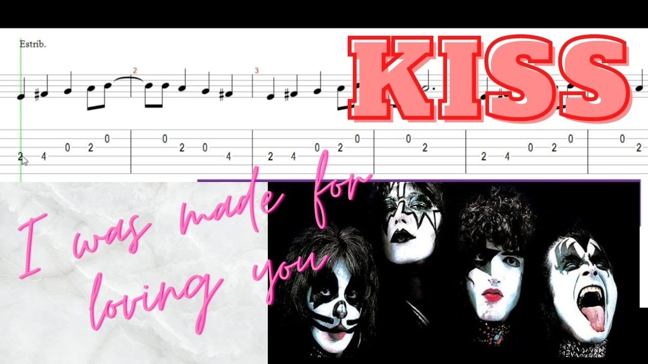 KISS ¨I Was Made For Loving You¨ (melodía/tutorial/tab) - YouTube