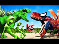 Jurassic World Evolution 🌍 Green Alien Godzilla Vs Spiderman Zilla,T-Rex Dinosaurs Fight !!