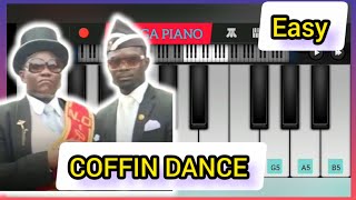 Coffin dance in piano |Astronomia Coffin dance easy piano tutorial| @vicetone